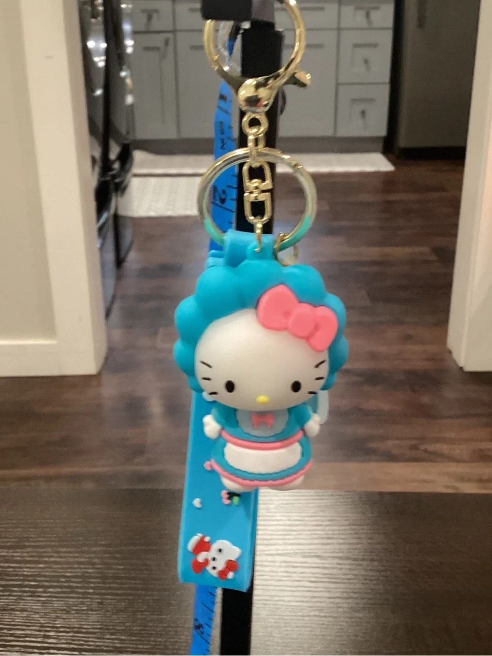 NWOT - Hello Kitty - Blue Keychain - Brand New Never Used! FREE GIFT!